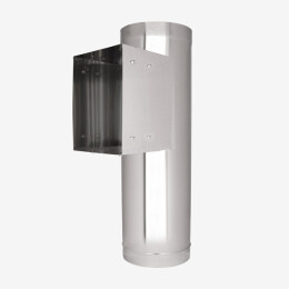 Türschurrenrohr - Edelstahl Ø 450 mm - rechteckig