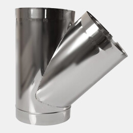 Schachtrohr 500mm - Edelstahl Ø 250 mm mit 45° Abgang