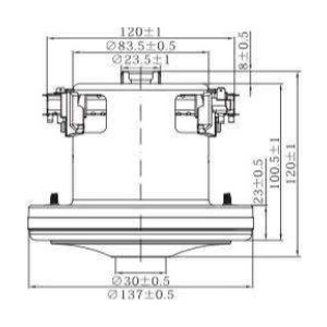 Ersatzmotor für GLOBOVAC – Motor GV 1 Stage...