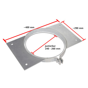 Schachtauflager - verzinkt - Ø 250 mm
