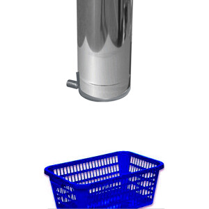 B-WARE: Automatikklappe - selbstschlie&szlig;end - Edelstahl &Oslash; 300 mm
