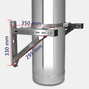 Wandstütze für Schachtauflager (Edelstahl)