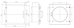 Einwurftür Easy-Line DN250 f. PVC-Rohr RAL9016 - Weiß