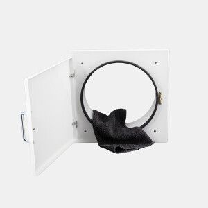 Einwurftür Easy-Line DN300 f. PVC-Rohr RAL9016 -...