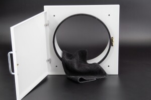 Einwurftür Easy-Line DN400 RAL9016 - Weiß