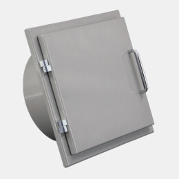 Einwurftür Easy-Line DN280 RAL7037 - Staubgrau