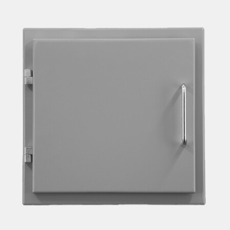 Einwurftür Easy-Line DN250 RAL7037 - Staubgrau