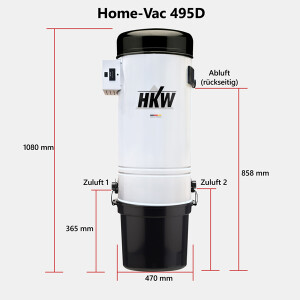 Zentralstaubsauger - HOME-VAC 495D