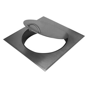 B-Ware: Einwurft&uuml;r STYLO SQUARE (Edelstahl) &Oslash; 300 mm