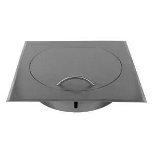 B-Ware: Einwurft&uuml;r STYLO SQUARE (Edelstahl) &Oslash; 300 mm